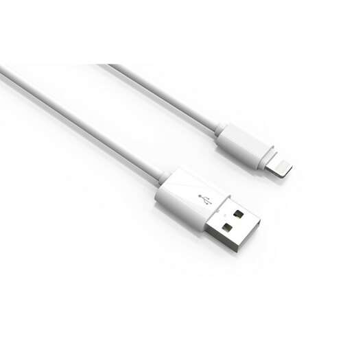 Cablu Lightning la USB alb, 30 cm, 2,4 A încărcare