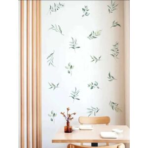 Falmatrica Zöld Levelek - Dekorációs Matrica - 2x 35x25cm
