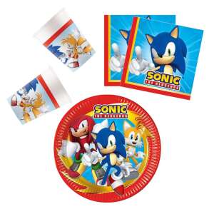 Sonic a sündisznó Sega party szett 36 db-os 23 cm-es tányérral 90376082 Party teríték