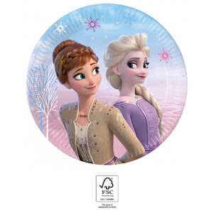 Disney Frozen II Wind Spirit, Jégvarázs papírtányér 8 db-os 20 cm FSC 90376172 "jégvarázs"  Party terítékek