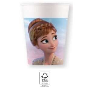 Disney Frozen II Wind Spirit, Jégvarázs papír pohár 8 db-os 200 ml FSC 90376223 "jégvarázs"  Party terítékek