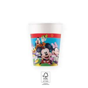 Disney Mickey Rock the House papír pohár 8 db-os 200 ml FSC 90376224 Disney