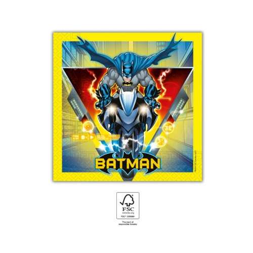 Batman Rogue Rage szalvéta, 20 db-os, 33x33 cm, FSC tanúsítvánnyal