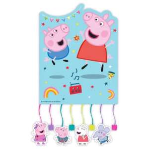 Peppa Pig Messy Play Pinata, Peppa Pig decoratiuni pentru petrecere, Peppa Pig pinata de ziua de nastere - Accesorii pentru petrecere