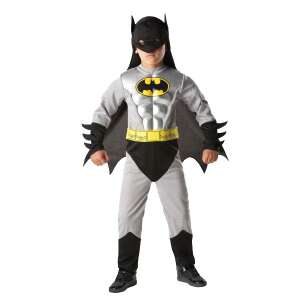 Batman costume for boys, grey and black, with cape and mask - DC