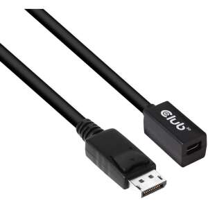 CLUB3D Mini DisplayPort - DisplayPort hosszabbító kábel 1m fekete - Club3D