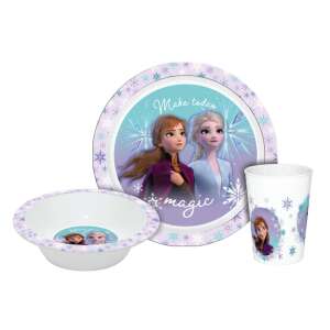Disney Jégvarázs Magic étkészlet, micro műanyag szett Dobozban 90428560 Gyerek tányérok, evőeszközök, étkészletek