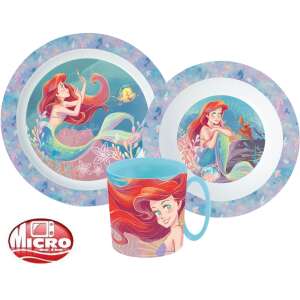 Disney Hercegnők Ariel étkészlet, micro műanyag szett 90428570 Gyerek tányérok, evőeszközök, étkészletek