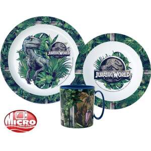 Jurassic World étkészlet, micro műanyag szett 90428575 Gyerek tányérok, evőeszközök, étkészletek