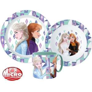 Disney Jégvarázs Ice Magic étkészlet, micro műanyag szett 90428589 Gyerek tányérok, evőeszközök, étkészletek