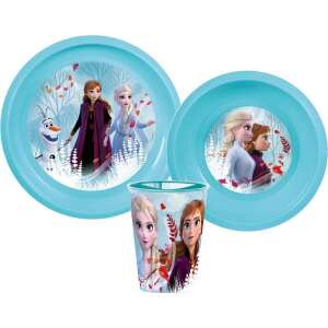 Disney Jégvarázs étkészlet, műanyag szett 90428628 Gyerek tányérok, evőeszközök, étkészletek - Jégvarázs