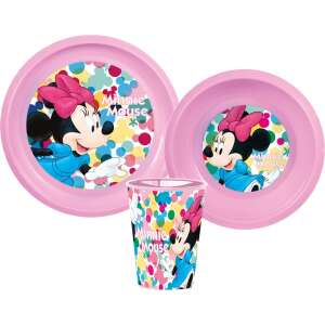 Disney Minnie étkészlet, műanyag szett 90428630 Gyerek tányérok, evőeszközök, étkészletek