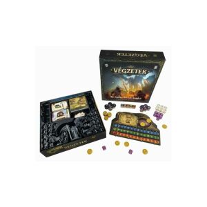 Végzetek Brettspiel-Komponenten, einschließlich Schachtel, Miniaturen, Karten und Spielsteine - Asmodee Gesellschaftsspiele