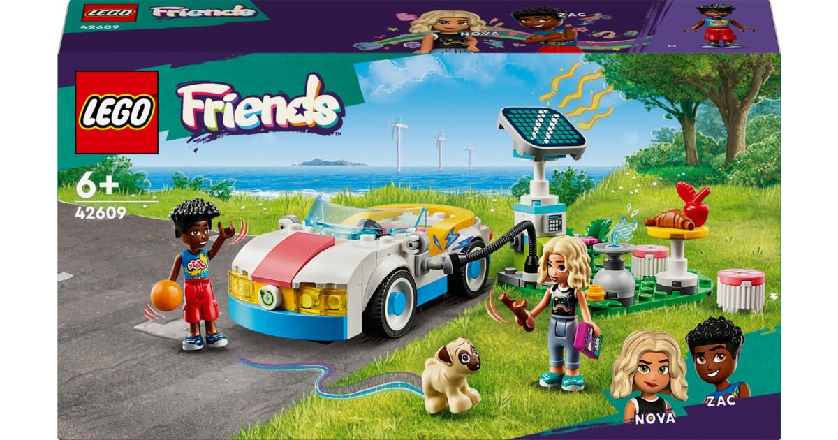 LEGO® Friends Electric Car and Charging Station 42609