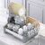 Quasar & Co. Extendable Dish Rack with Dishes and Glasses