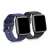 kwmobile Czarno-Niebieskie Silikonowe Paski Zamienne do Smartwatcha Willful