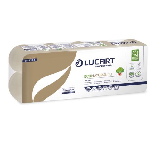 Lucart EcoNatural 10er Pack Toilettenpapier