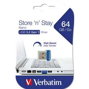 Verbatim Store 'n' Stay Nano 64GB USB 3.2 Gen 1 Flash Drive - Pendrive