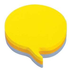 Gelbe Post-it Notizen in Sprechblasenform, 225 Blätter - Notizblöcke
