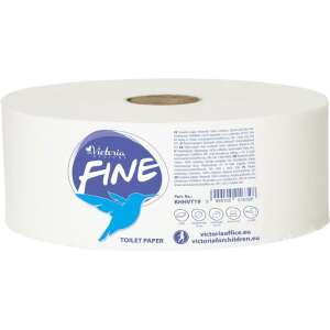 Toalettpapír, 2 rétegű, 19 cm átmérő, VICTORIA HYGIENE, "Fine Mini Jumbo", fehér 90517953 