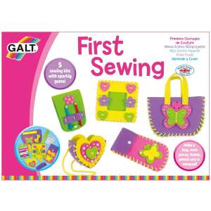 Galt First Sewing Crafty Cases sewing kit for kids, make a bag, purse, frame, pencil case and notepad - Galt