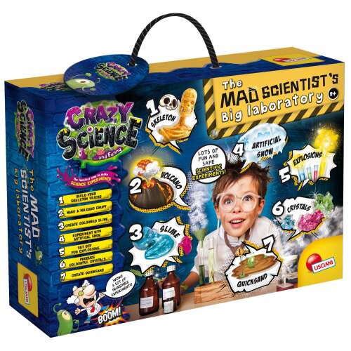 Experimente Briliante - Laboratorul Omului de Știință Nebun kit științific ambalaj