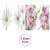 vidaXL szobaelválasztó, margaréta és orchidea virágmintával, 160 x 170 cm