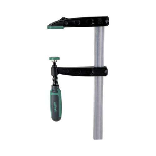 Wolfcraft 3623000 F-szorító, 120 mm-es kinyúlás, 1000 mm-es befogási tartomány, fekete és zöld