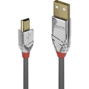 Lindy 3m USB 2.0 A to Mini-B cable, grey - Computers and Accessory