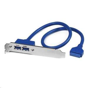StarTech.com 2x USB 3.0 hátlapi kivezetés, 2x USB 3.0 port, 500 mm kábel, asztali számítógéphez - USB bővítő