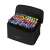 Maaleo 80-piece dual tip marker set in black carrying case