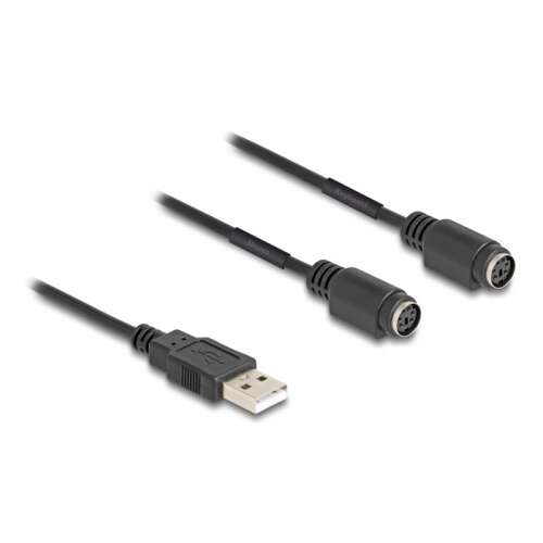 Delock USB - Dual PS/2 adapter billentyűzethez és egérhez