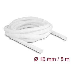 Delock 16mm x 5m Fehér Önzáró Fonott Kábelharisnya kábelrendezéshez - Kábelharisnya