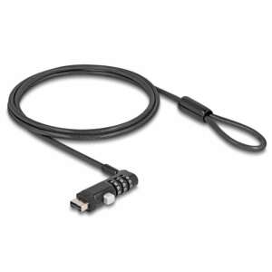 Navilock Laptop biztonsági kábel A-típusú USB csatlakozó felülethez kombinált zárral