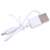 White USB charging cable for Bluetooth karaoke microphone