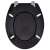 Black toilet seat, vidaXL universal toilet seat, MDF toilet seat, black toilet seat with chrome hinges