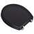 Black toilet seat with lid, vidaXL universal toilet seat, MDF toilet seat, black toilet seat with chrome hinges