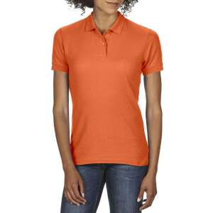 Gildan dryblend GIL75800 dupla piké Női galléros póló, Orange-2XL 90667028 Női pólók