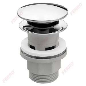 Click-clack leeresztő, rozsdamentes/műanyag