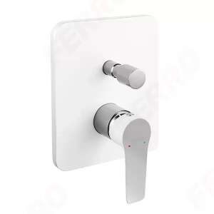 Adore beépíthető zuhanycsaptelep, króm/fehér - Nonbrand Csaptelep