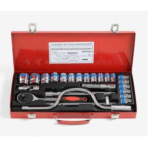 24 piece socket wrench set with bent rod in a case - Other hand tool