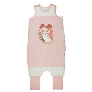 Rózsaszín ujjatlan tipegő hálózsák, aranyos egér mintával, tökéletes kisgyermekeknek, 3,5 TOG, 116-122 cm méret - Asti