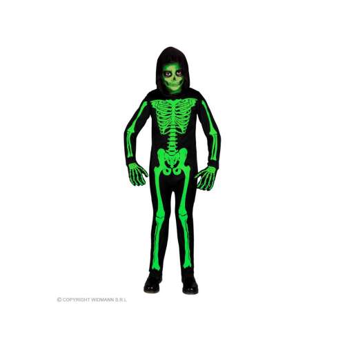 Zöld csontváz fiú jelmez 140-es méretben