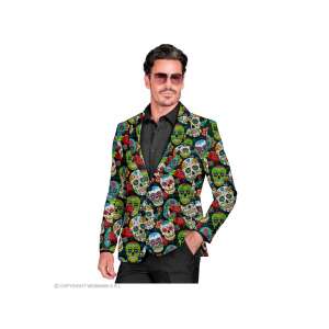 Costum de sacou pentru bărbați cu craniu de Ziua Morților, mărime XL - Accesorii pentru îmbrăcăminte