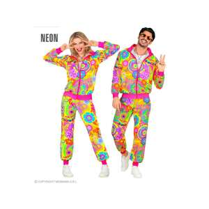 NEON HIPPIE GROOVY LOVE PARTY FASHION TRAININGSANZUG UNISEX KOSTÜM FÜR ERWACHSENE GRÖßE: XXL 90679116 - Accesorii pentru îmbrăcăminte