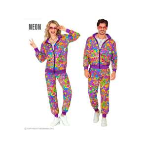 Retro Neon Blumenmuster Trainingsanzug - Unisex - L 90679240 - Zubehör Kleidung