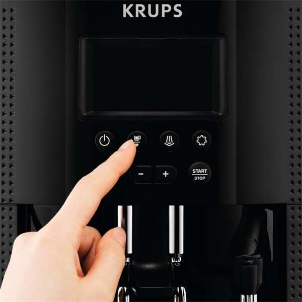 Krups ea816570 essential piros automata eszpresszó kávéfőző tejta...