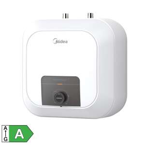 Midea átfolyós vízmelegítő bojler 10L, 2000W, felső csatlakozású, zománcozott víztartály zománcozott fűtőszál termosztát hőfok: 30-75°C
