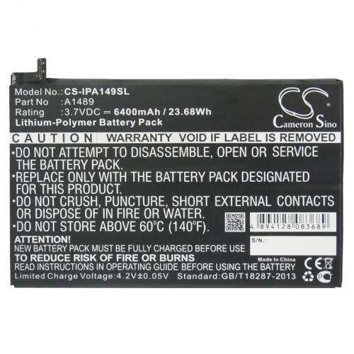 Csereakku Apple iPad mini 2 A1489-hez, 6400mAh Li-Polymer akkumulátor - Mobiltelefon akkumulátor