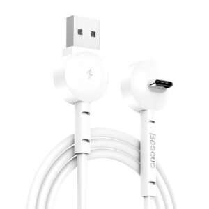 Baseus Maruko USB-C - USB kábel, 1 méter, fehér, gyors töltés, derékszögű - Baseus